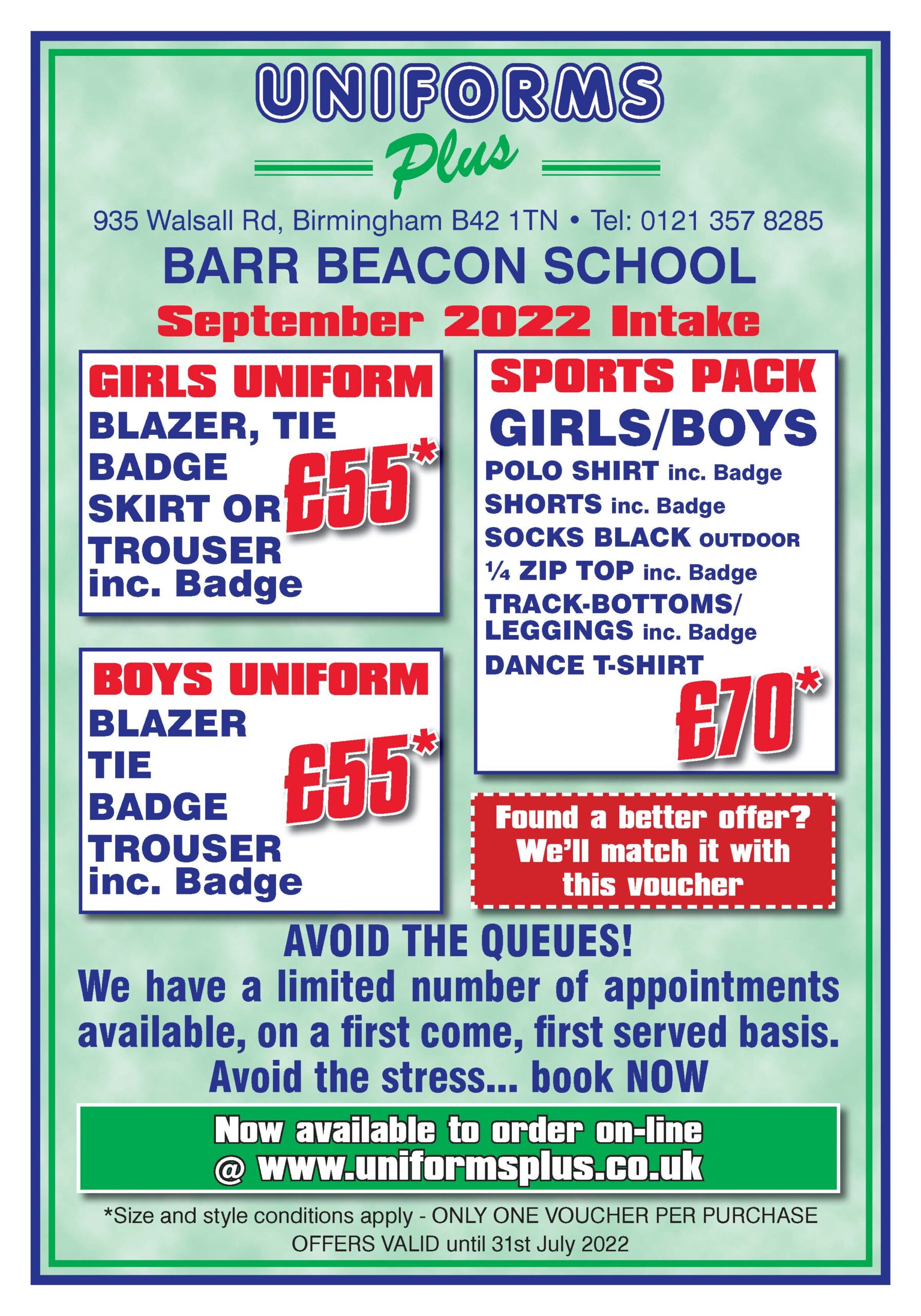 Induction Information Barr Beacon School